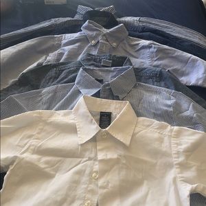Blue and White Dress Shirts